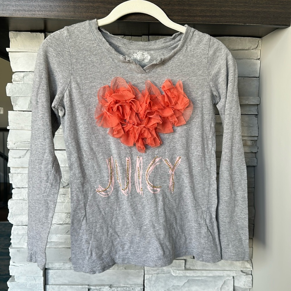 Vintage Juicy Couture Long Sleeve Gray T-Shirt
